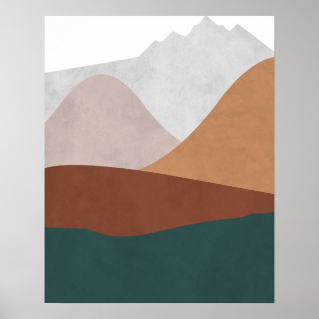 Abstract mountains poster (Front)