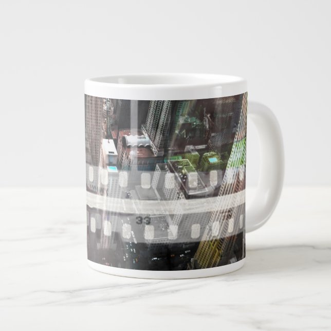 Abstract Movie Large Coffee Mug (Front Right)