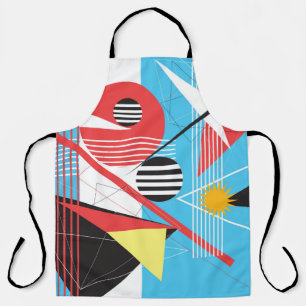 Abstract multi-coloured background of geometric ob apron