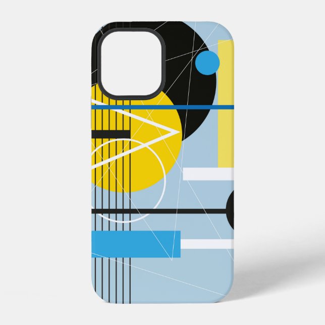 Abstract multi-coloured background of geometric ob iPhone case (Back)