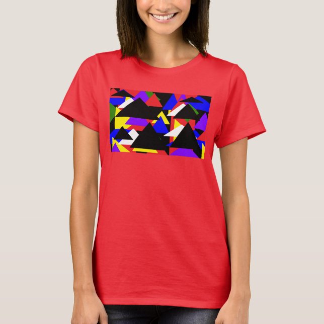 Abstract Multi-Coloured Basic Shirt (Front)