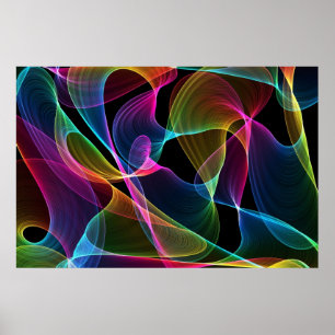 Abstract multi colourful poster