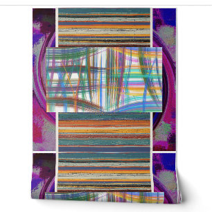 Abstract Multi Layer Geometric Pattern Wallpaper