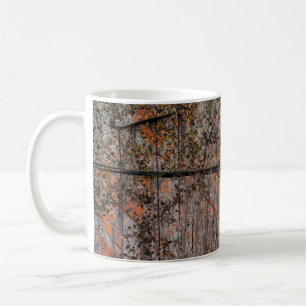 Abstract multicolor grunge background with abstrac coffee mug
