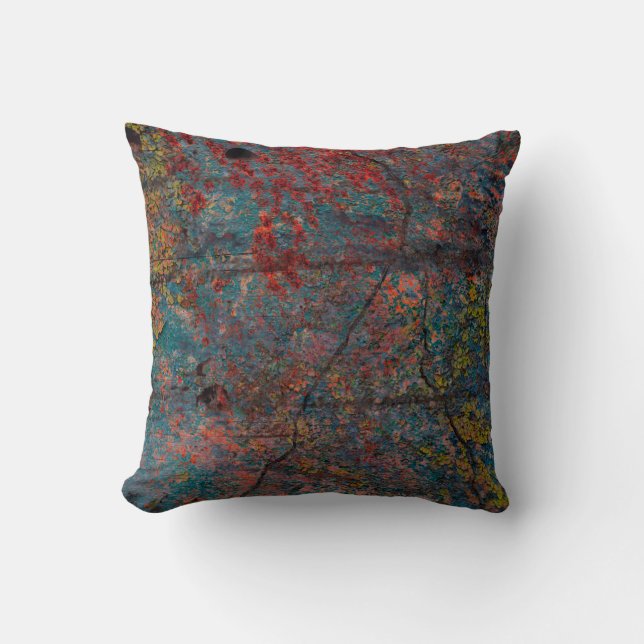 Abstract multicolor grunge background with abstrac cushion (Front)