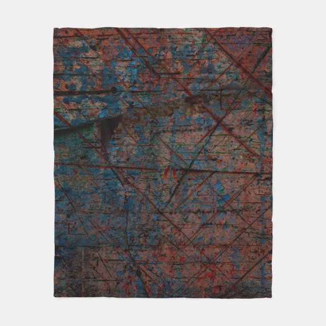 Abstract multicolor grunge background with abstrac fleece blanket (Front)