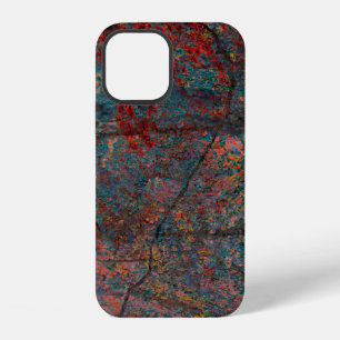 Abstract multicolor grunge background with abstrac iPhone 12 case