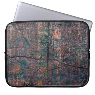 Abstract multicolor grunge background with abstrac laptop sleeve