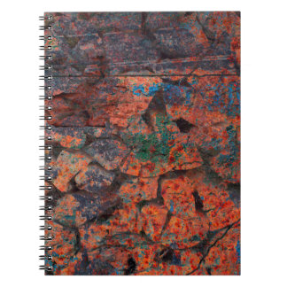 Abstract multicolor grunge background with abstrac notebook