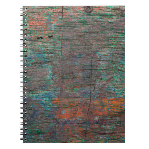 Abstract multicolor grunge background with abstrac notebook