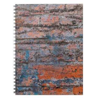 Abstract multicolor grunge background with abstrac notebook