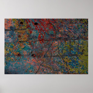 Abstract multicolor grunge background with abstrac poster