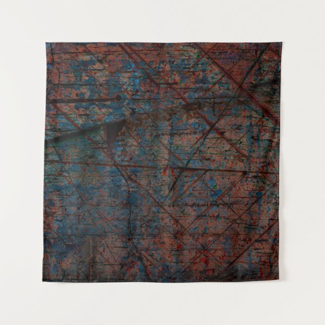 Abstract multicolor grunge background with abstrac tapestry (Front)