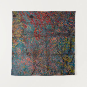 Abstract multicolor grunge background with abstrac tapestry