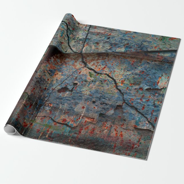 Abstract multicolor grunge background with abstrac wrapping paper (Unrolled)