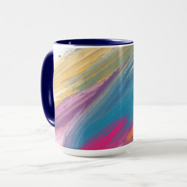 Abstract Multicolor Mug (Front Left)