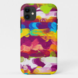 Abstract Multicolor Pastel Pattern #3 iPhone 11 Case