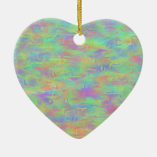 Abstract Multicolor Pattern Ceramic Ornament