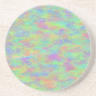 Abstract Multicolor Pattern Coaster