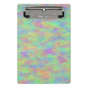 Abstract Multicolor Pattern Mini Clipboard