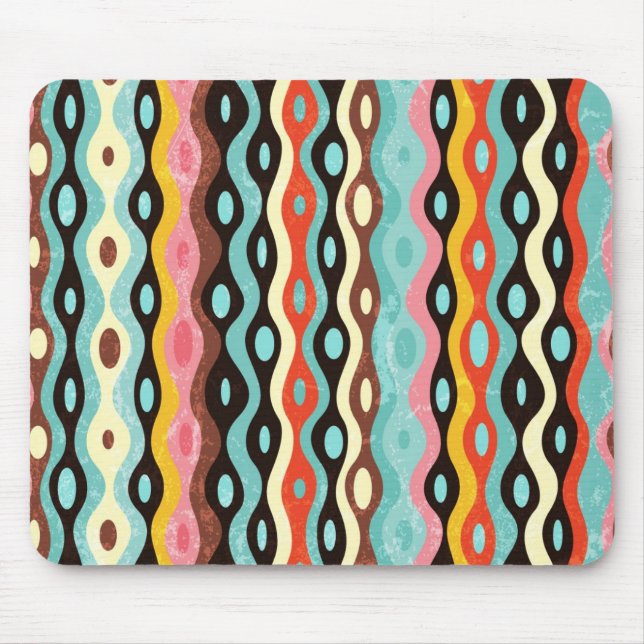 Abstract multicolor pattern mouse pad (Front)