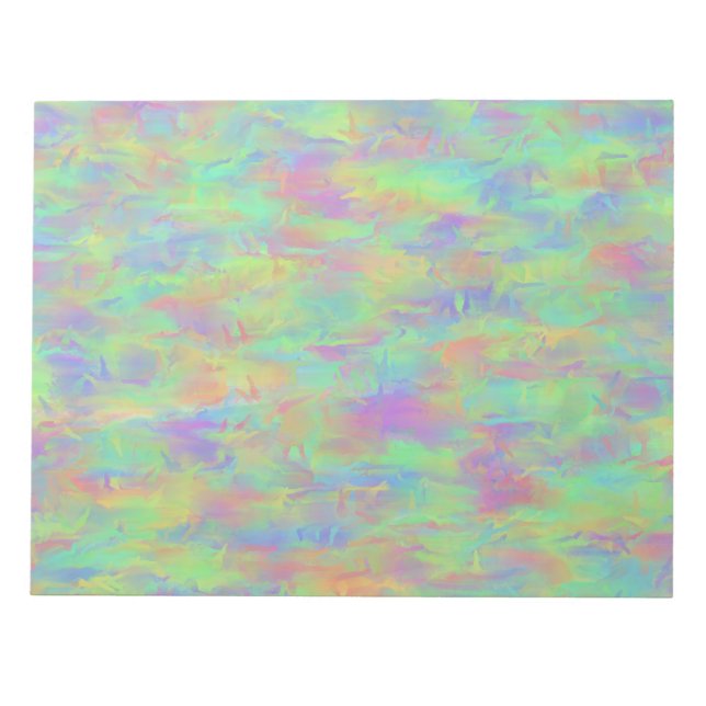 Abstract Multicolor Pattern Notepad (Front)
