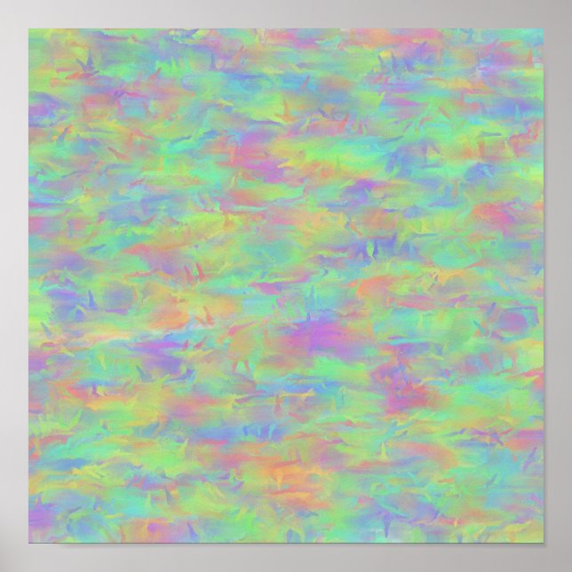 Abstract Multicolor Pattern Poster (Front)