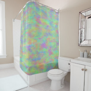 Abstract Multicolor Pattern Shower Curtain