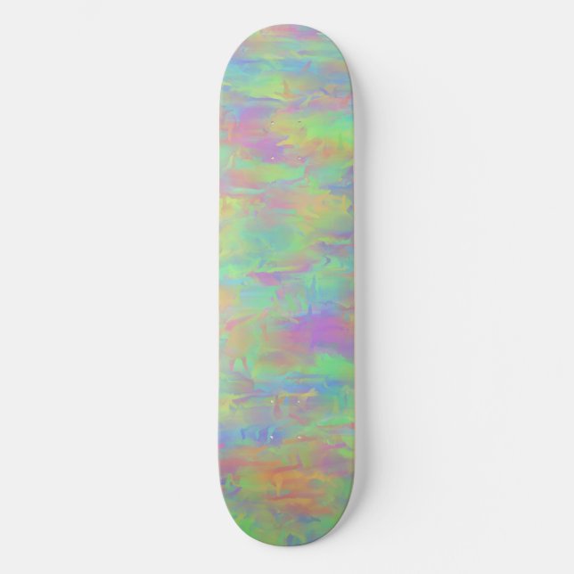 Abstract Multicolor Pattern Skateboard (Front)