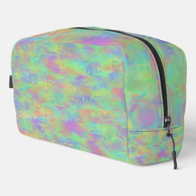 Abstract Multicolor Pattern Toiletry Bag (Right Corner)