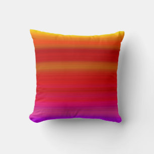 Abstract Multicolor Stripes Cushion
