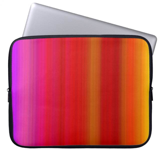 Abstract Multicolor Stripes Electronics Bag (Front)