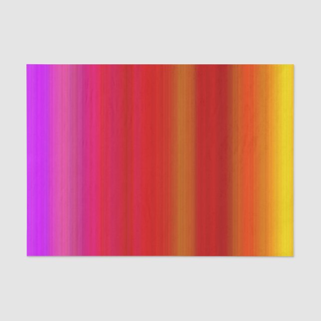 Abstract Multicolor Stripes Tissue Paper (Front)