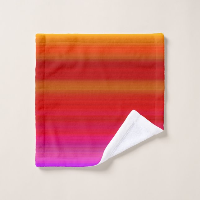 Abstract Multicolor Stripes Wash Cloth (Wash Cloth)