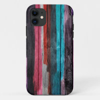 Abstract Multicolor Watercolor Stripes Pattern #4
