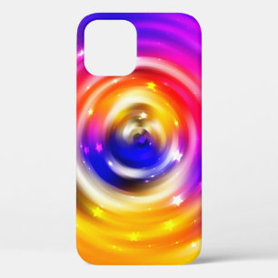 abstract multicolored background. brilliant circle iPhone 12 case