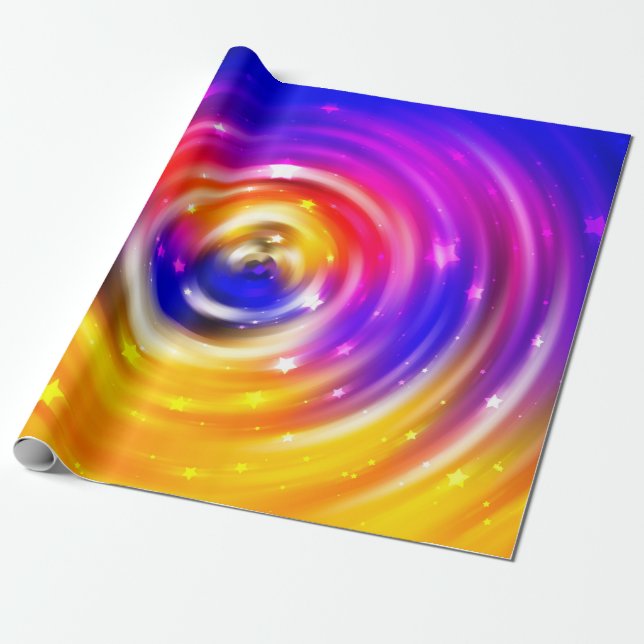 abstract multicolored background. brilliant circle wrapping paper (Unrolled)