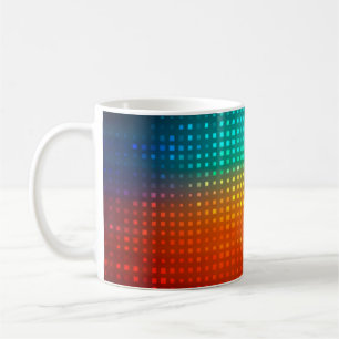 Abstract multicolored football or soccer backgroun coffee mug