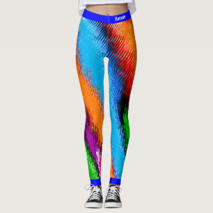 Abstract Multicolored Leggings