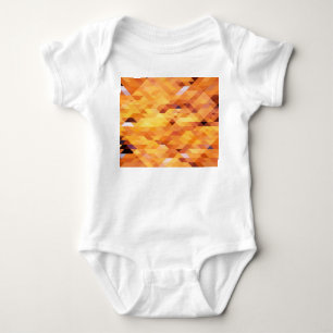 Abstract multicolored, low poly mosaic. baby bodysuit