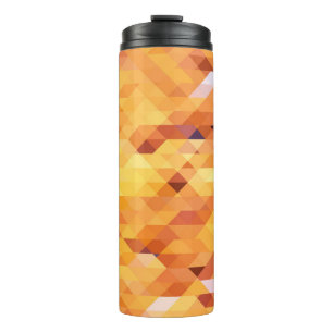 Abstract multicolored, low poly mosaic. thermal tumbler