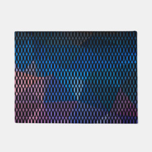 Abstract, multicolored pattern, mesh pattern, lace doormat