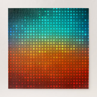 Abstract multicolored soccer, artistic lights. jigsaw puzzle