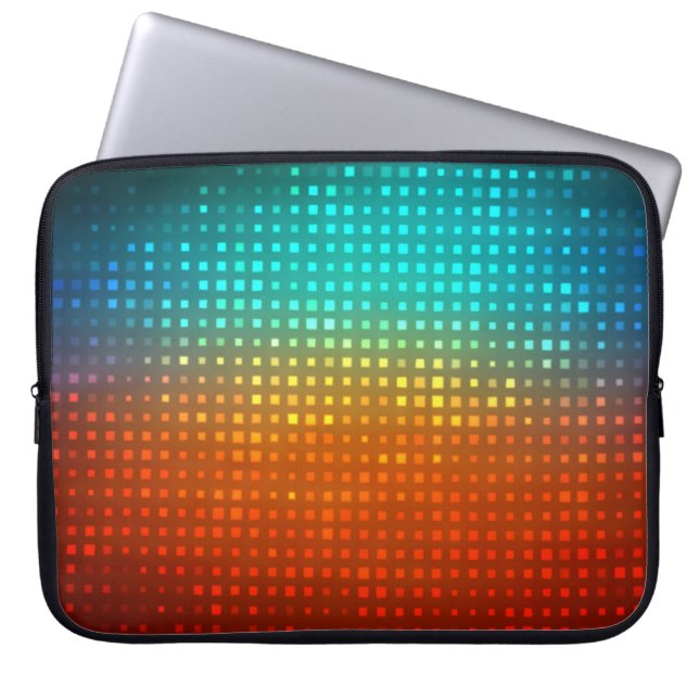 Abstract multicolored soccer, artistic lights. laptop sleeve (Front)