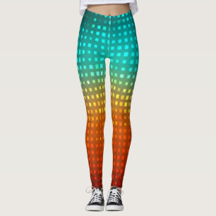 Abstract multicolored soccer, artistic lights. leggings
