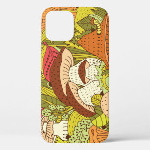Abstract Mushroom Forest: Artistic Pattern iPhone 12 Case