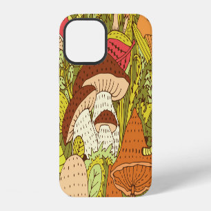 Abstract Mushroom Forest: Artistic Pattern iPhone 12 Case