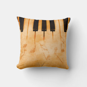 Abstract music background - Keyboard and musical n Cushion