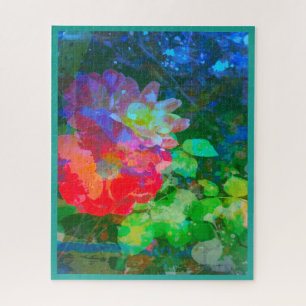 Abstract My Secret Rose Garden  Jigsaw Puzzle