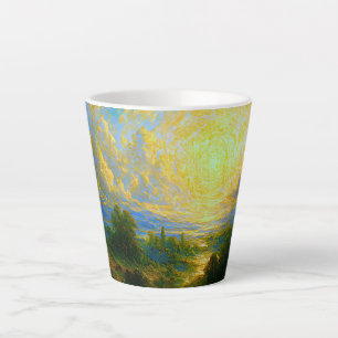 Abstract Mystic Forest  Latte Mug